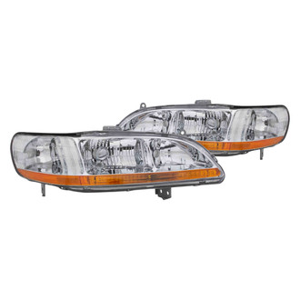 Eagle Eyes® - Driver and Passenger Side Replacement Headlights Lens and Housing (Standard Line)