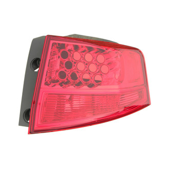 Eagle Eyes® - Passenger Side Outer Replacement Tail Light Lens and Housing (Standard Line)