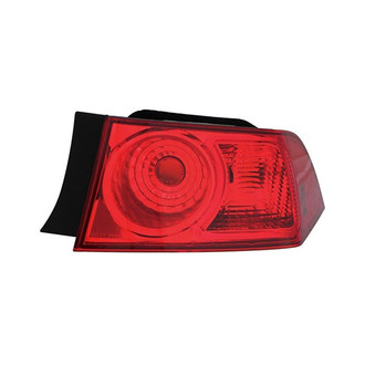 Eagle Eyes® - Passenger Side Outer Replacement Tail Light Lens and Housing (Standard Line)