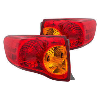 Eagle Eyes® - Driver and Passenger Side Outer Replacement Tail Lights (Standard Line)