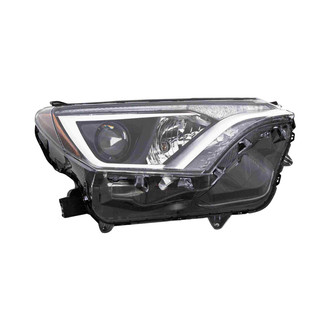 Eagle Eyes® TY1287-A011R - Passenger Side Replacement Headlight Lens and Housing (Standard Line)