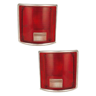 Eagle Eyes® - Driver and Passenger Side Outer Replacement Tail Light Lenss (Standard Line)