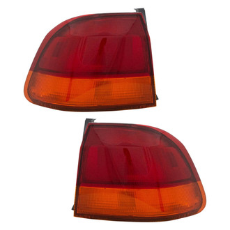 Eagle Eyes® - Driver and Passenger Side Outer Replacement Tail Lights (Standard Line)