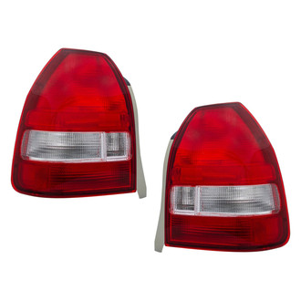 Eagle Eyes® - Driver and Passenger Side Replacement Tail Light Lens and Housings (Standard Line)