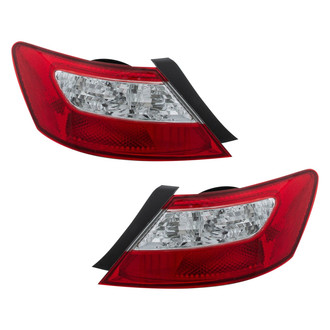 Eagle Eyes® - Driver and Passenger Side Replacement Tail Light Lens and Housings (Standard Line)