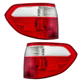 Eagle Eyes® - Driver and Passenger Side Outer Replacement Tail Light Lens and Housings (Standard Line)