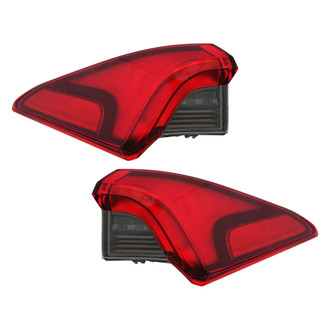 Eagle Eyes® - Driver and Passenger Side Outer Replacement Tail Lights (CAPA Certified)