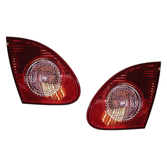 Eagle Eyes® - Driver and Passenger Side Inner Replacement Backup Light Lens and Housings (Standard Line)