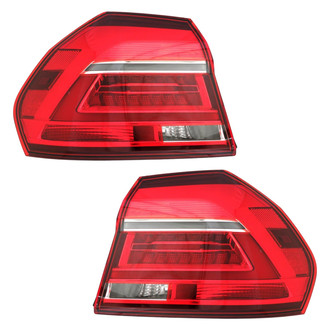 Eagle Eyes® - Driver and Passenger Side Outer Replacement Tail Lights (Standard Line)