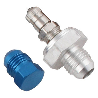 Earl's Performance Plumbing® - -6 AN Anodized Blue Aluminum Pressure Test Kit