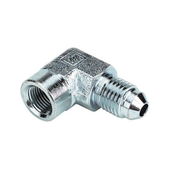 Earl's Performance® - 3 AN Male to Female 1/8" NPT Head Gauge Adapter 90 Degree