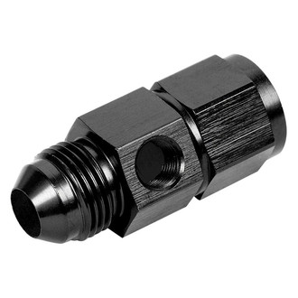 Earl's Performance® - Ano-Tuff™ 8 AN Male to 8 AN Female with 1/8" NPT Hex Fuel Pressure Gauge Adapter