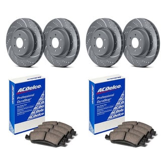 EBC Brakes® - 3GD Series Sport Slotted Brake Rotors Kit