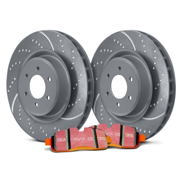  EBC® - Stage 8 Super Truck Dimpled and Slotted Rear Brake Kit