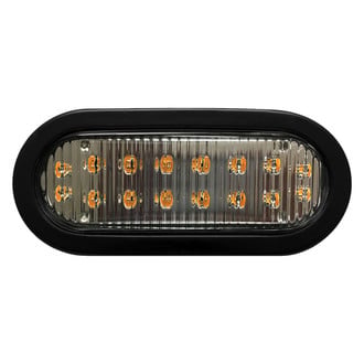 ECCO® - 6" 3945 / 3965 Series Grommet Mount Red LED Strobe Light with 8 Flash Patterns
