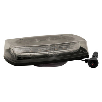 ECCO® - 11" 5545 Series Reflex™ Vacuum/Magnet Mount Zero Optic Dome Amber Mini Emergency LED Light Bar