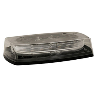 ECCO® - 11" 5550 Series Reflex™ 4-Bolt Mount Zero Optic Dome Amber/White Mini Emergency LED Light Bar