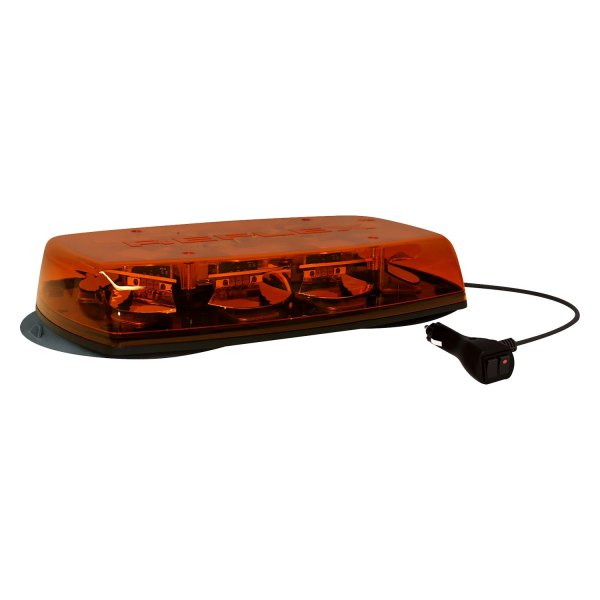 ECCO® - 15" 5587 Series Reflex™ Vacuum/Magnet Mount Zero Optic Dome Amber Emergency LED Light Bar