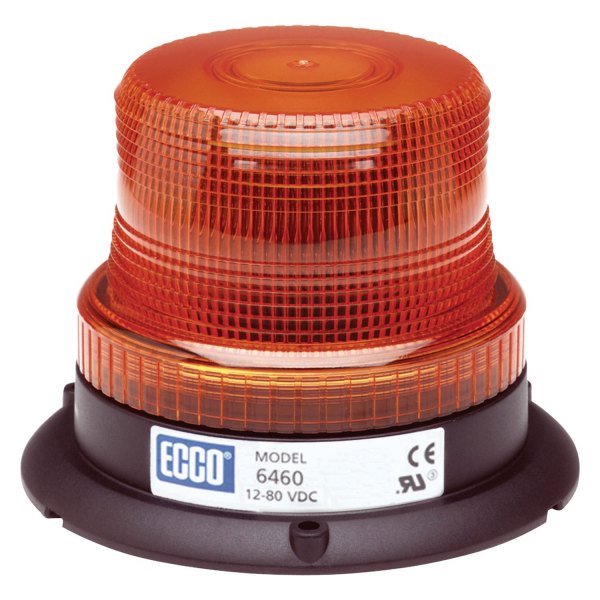 ECCO® - 3.9" 6465 Series 3-Bolt Mount Low Profile Amber LED Beacon Light