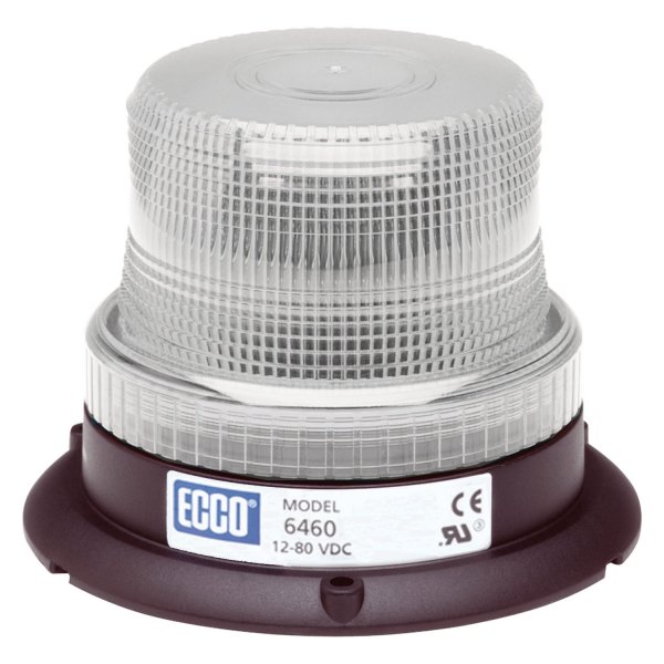 ECCO® - 3.9" 6465 Series 3-Bolt Mount Low Profile White LED Beacon Light