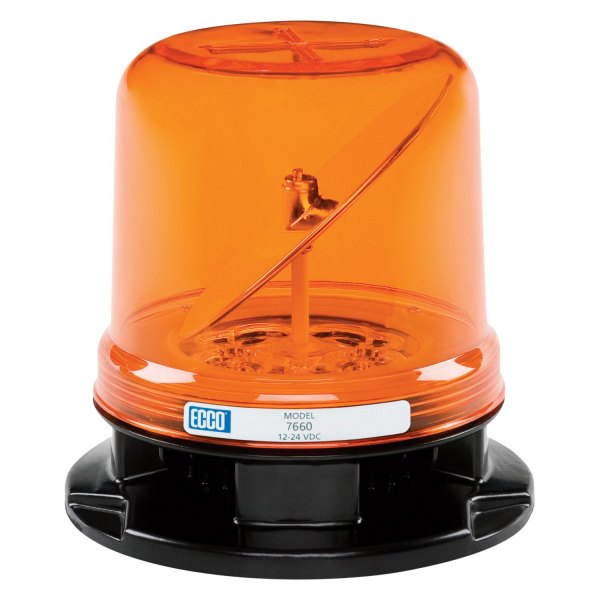 ECCO® - 6.2" 7660 RotoLED™ Series 3-Bolt Mount Hybrid Amber LED Beacon Light