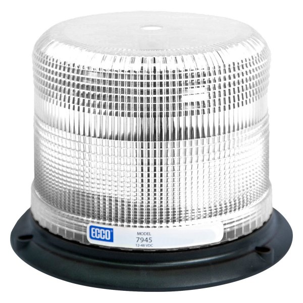 ECCO® - 4.9" 7945 Series Pulse™ II 3-Bolt Mount Low Profile White LED Beacon Light