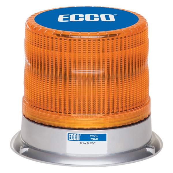 ECCO® - 5.7" 7960 Pulse™ Series 3-Bolt Mount Amber LED Beacon Light