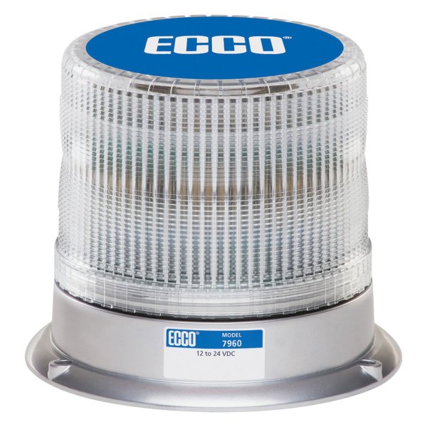 ECCO® - 5.6" 7960 Pulse™ Series 3-Bolt Mount White LED Beacon Light