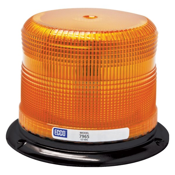 ECCO® - 4.9" 7965 Series Pulse™ II 3-Bolt Mount Low Profile Amber LED Beacon Light