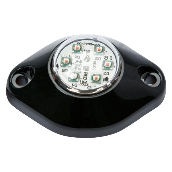 ECCO® - 5.75" 9014 Series Hide-A-LED™ In-Headlight Flange 1" Hole or Surface Mount Amber LED Hideaway Strobe Light