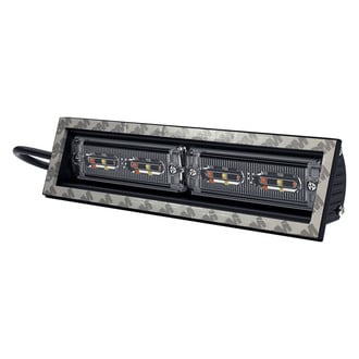 ECCO® ED3974AW - 7.8" ED3974 Series Bolt-On Mount Window Shroud Amber/White LED Strobe Light