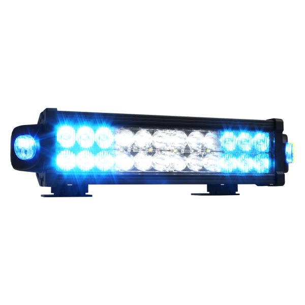 ECCO® - ED9215 Series 13.6" Dual Row Blue/White LED Light Bar, with Warning Light