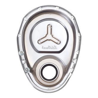 Edelbrock® - Timing Cover with Welded Star & Logo