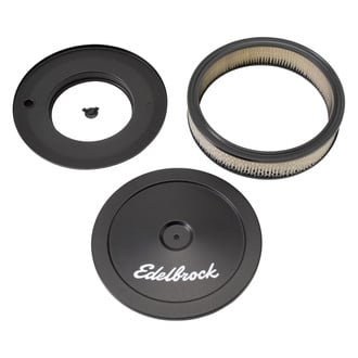 Edelbrock® - Pro-Flo® Series Round Black Air Cleaner Assembly (10" OD x 2" H)
