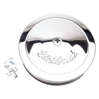 Edelbrock® - Pro-Flo® Series Round Chrome Air Cleaner Assembly (14" OD x 3" H)