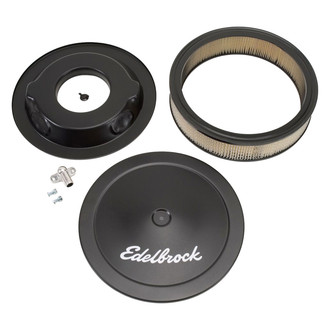 Edelbrock® - Pro-Flo® Series Round Black Air Cleaner Assembly (14" OD x 3" H)