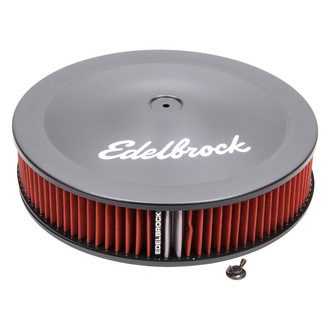 Edelbrock® - Pro-Flo® Series Round Black Air Cleaner Assembly (14" OD x 3" H)