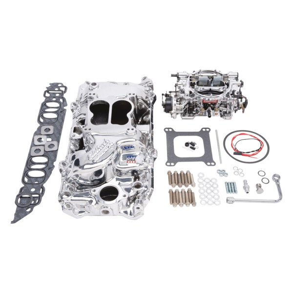 Edelbrock® - Performer® Single-Quad Intake Manifold and Carburetor Kit