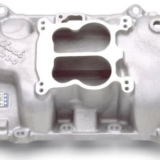 Edelbrock® - Performer™ 2-O Satin Dual Plane Intake Manifold