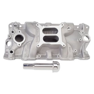 Edelbrock® - Performer™ EPS Satin Dual Plane Intake Manifold with Oil Fill Tube