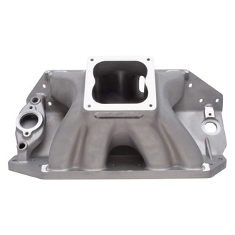 Edelbrock® - Big Victor® 2 Spread-Port Satin Carbureted Single Plane Intake Manifold