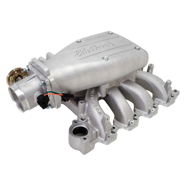 Edelbrock® 28385 - Victor Jr.® Satin EFI Single Plane Intake Manifold