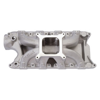 Edelbrock® - Victor Jr.® Satin Carbureted Single Plane Intake Manifold