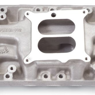 Edelbrock® - Performer™ Satin Dual Plane Intake Manifold