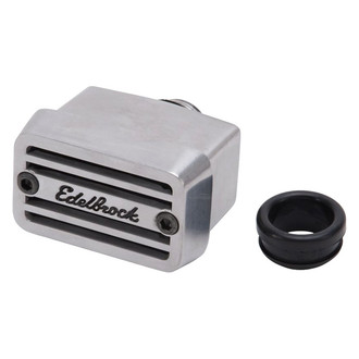 Edelbrock® - Elite Series Tall Valve Cover Breather with Edelbrock logo