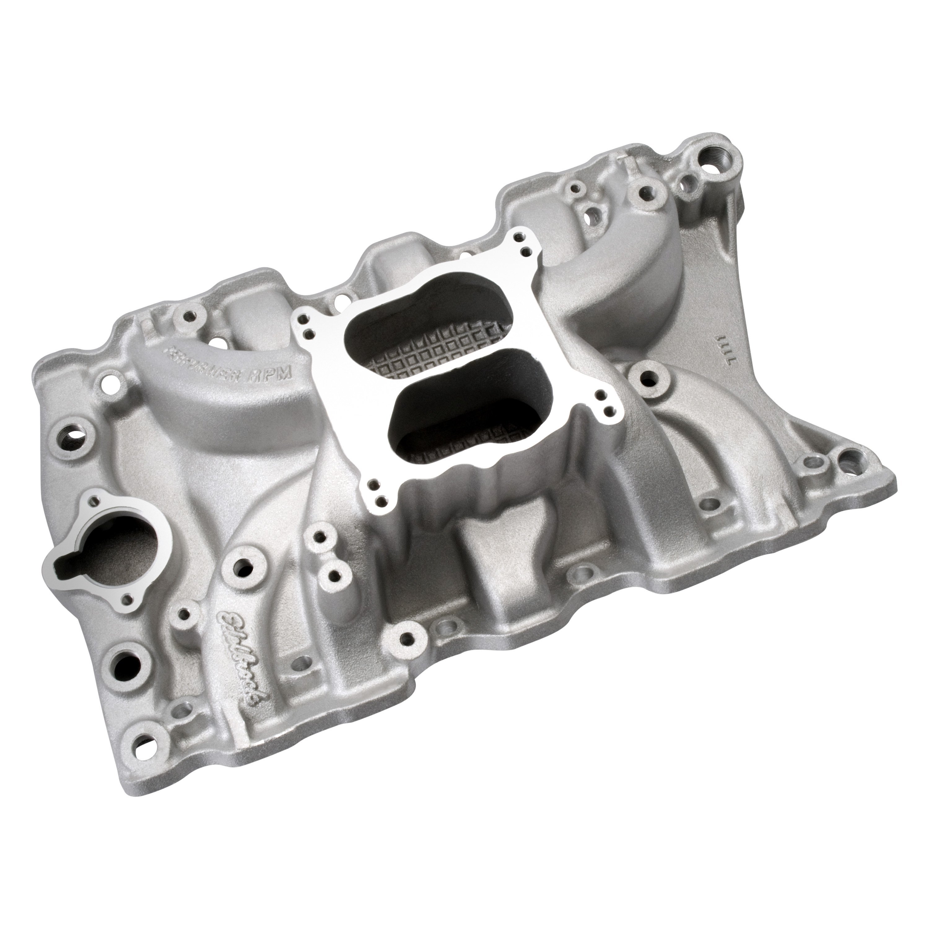 Edelbrock® 7111 - Performer® RPM Satin Dual Plane Intake Manifold
