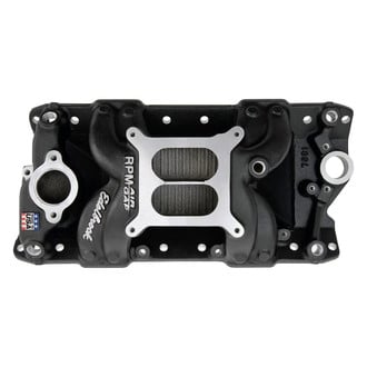 Edelbrock® - RPM Air Gap® Black Dual Plane Intake Manifold