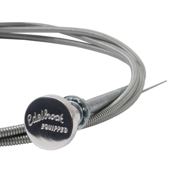 Edelbrock® 8013 Universal Carburetor Choke Cable with Polished Knob