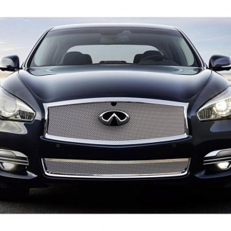 16 Infiniti Q70 Custom Grilles Billet Mesh Led Chrome Black