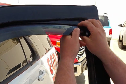 EGR® - In-Channel Dark Smoke Front and Rear Window Visors Installation